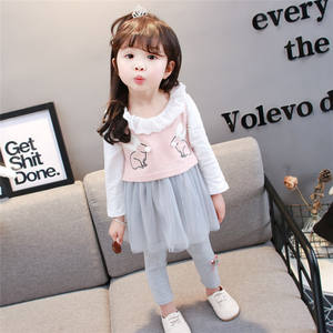 Conjuntos de Ropa Preconfeccionada para Niñas: Camiseta Hidrófuga y Leggings con Falda para Niñas Tamiles - Product Image 2