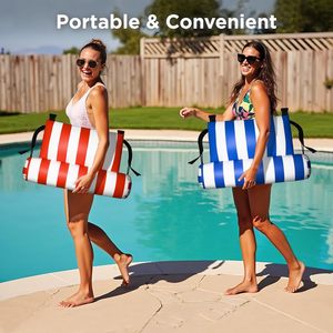 Cómodo salón de <span class=keywords><strong>piscina</strong></span> inflable para adultos, hamaca flotante de tela para fiesta de agua al aire libre, flotadores de <span class=keywords><strong>piscina</strong></span> convenientes, balsas - Product Image 6