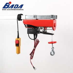 BADA 12V/24V kawat listrik tali kerekan 400W 200kg 6m 400kg 3m Motor Drive Mini listrik angkat kerekan rantai - Product Image 2
