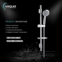 Colonne de douche multifonctionnelle réglable en acier inoxydable de style moderne, de premier ordre