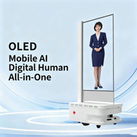 Écran OLED transparent 55 pouces, écran tactile FHD, haute transparence pour robot guide, navigateur, kiosque, prise en charge Android Windows SDK