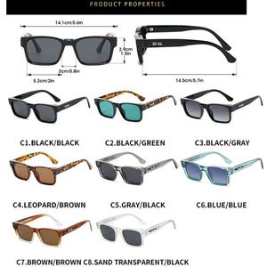Lunettes de soleil polarisées carrées UV400 TR90 pour hommes et femmes, style rétro 2025, petite monture CP Pin, idéales pour la conduite - Product Image 4