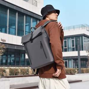 2025 New Arrival Roll-Up Laptop Backpack for <b>Men</b> Business Casual Schoolbag Waterproof Oxford for Outdoor Travelling Student - Product Image 2