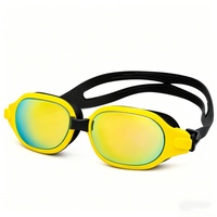 Nouvelles lunettes de natation à monture large pour adultes, en polycarbonate, anti-buée, personnalisables