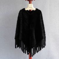 Damen Classic Nerz Strick pelzmantel 100% natürliche Nerz pelz jacke Hand gefertigter Pelzmantel
