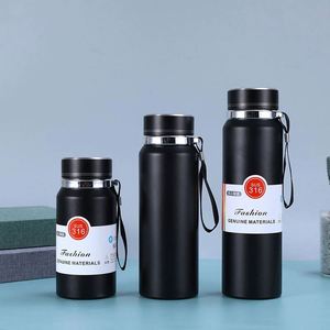 Termo de Acero Inoxidable de Gran Capacidad, Doble Pared, Aislamiento al Vacío, Ecológico, Seguro para Agua Hirviendo, Botella de Agua Moderna - Product Image 5