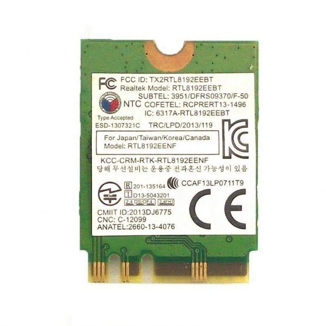 Laptop WIFI Network Card RTL8192EEBT BT4.0 NGFF M.2 Card FRU 04W3804 for Lenovo /Thinkpad X240 X240s T540 T540P T440 T440s T440P