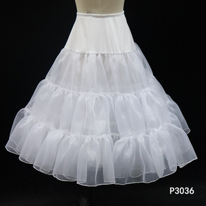 P3036 <span class=keywords><strong>Jupon</strong></span> de mariage transparent et léger en mousseline à quatre couches personnalisable pour les mariées - Product Image 2