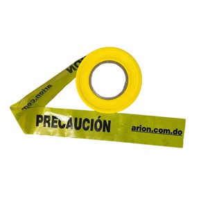 Cinta de Advertencia Arion de 75 mm x 300 m, No Adhesiva, Alta Visibilidad, Barrera de Seguridad, Resistente al Agua y a los Rayos UV - Product Image 1