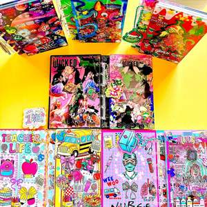 <span class=keywords><strong>Breloque</strong></span> <span class=keywords><strong>en</strong></span> acrylique pour carnet DIY, anime, dessin animé, fait main, pour carnet à feuilles mobiles A5 A7 - Product Image 3