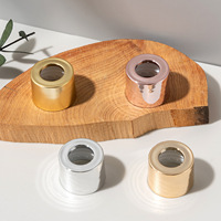 Accessoires compte-gouttes d'huile essentielle cosmétique de 18mm avec ampoule de tube de verre et bouchon de bouteille