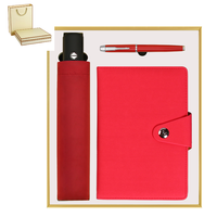 Geschenke für kleine Unternehmen Arzt Geschenk medizinische Werbeartikel a5 Notebook Phantasie Stift Regenschirm Geschenkset