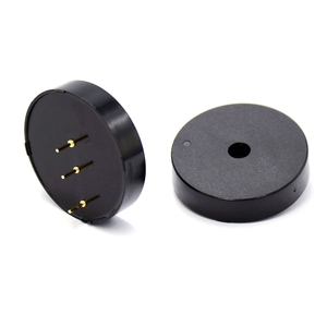 Mini zumbador piezoeléctrico redondo pasivo de 40 mm de diámetro, accionado externamente, de tres pines y 9V, de cerámica, para detector de humo. - Product Image 1