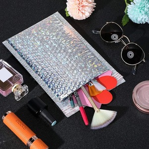 Chuyển phát nhanh Túi độn bong bóng phong bì túi bao bì cho vận chuyển Holographic bưu phẩm Laser Bạc gửi thư phong bì vớ không thấm nước - Product Image 4