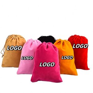 X418 High-quality Luxury Custom Drawstring Dust Bag Jewelry Storage Bag <b>for</b> <b>Gift</b> Packaging Durable Velvet Drawstring Bag Custom - Product Image 1