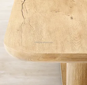 Neuankömmling Luxus möbel Esstische Rechteckiges Esstisch set Holz Eiche Massiver Holztisch und Stühle Set