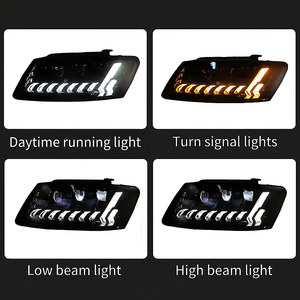 Faro a LED per Auto con Lente Proiettore, Segnale DRL, Lampada Frontale per <span class=keywords><strong>Audi</strong></span> <span class=keywords><strong>Q5</strong></span> 2008-2018, <span class=keywords><strong>Accessori</strong></span> Auto, Potenza 36W - Product Image 3