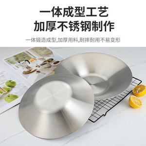 Stainless Steel Bowl 304 Golden Salad Plate For Hotel Home Use - Product Image 5