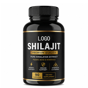 Cápsulas de Shilajit OEM/ODM, Shilajit Puro, Cúrcuma, Colina, Ashwagandha, 120 Cápsulas/Botella, Antioxidante para Entusiastas del Fitness Adulto - Product Image 1