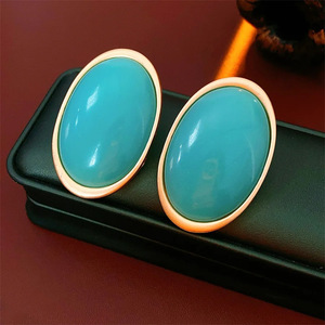 <span class=keywords><strong>Pendientes</strong></span> de Rubí Vintage, <span class=keywords><strong>Pendientes</strong></span> Ovalados Geométricos Grandes de Lujo, <span class=keywords><strong>Pendientes</strong></span> de Resina Roja para Mujer, Joyería para Fiestas y Bodas, Venta al Por Mayor - Product Image 6