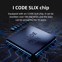 Etiqueta RFID Industrial de 13.56MHz ISO 15693, Portador de Datos I CODE SLIX PPS HF, Resistente al Agua y a Altas Temperaturas, Etiqueta Redonda Tipo Botón