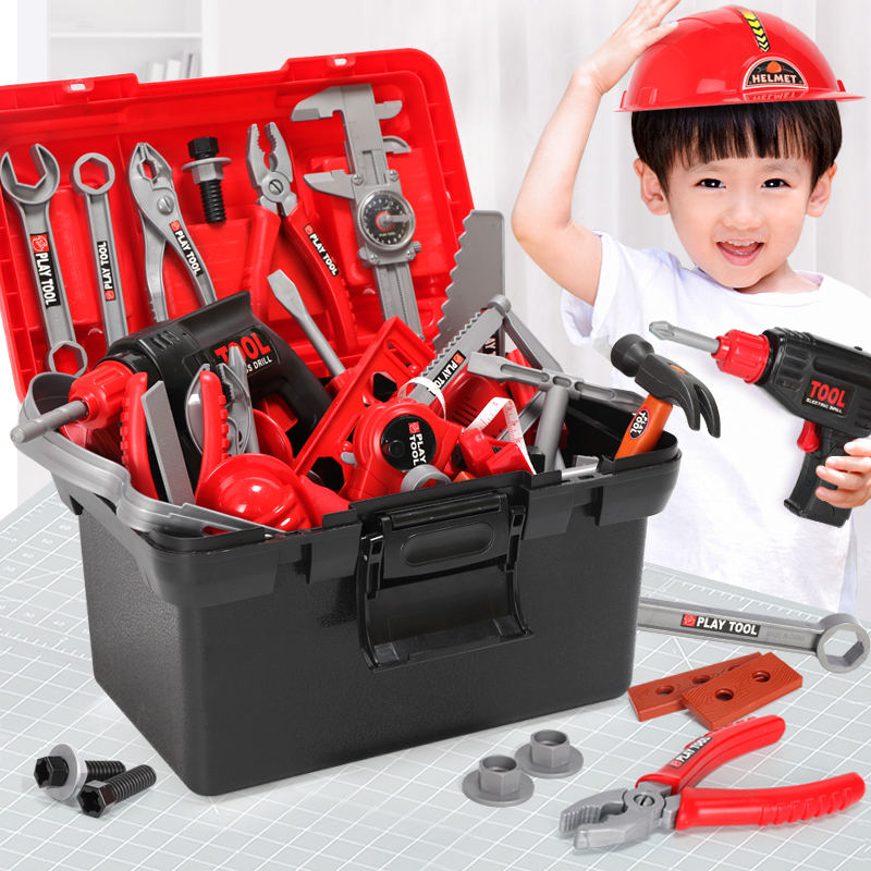 Xst Kinderen Pretend Play Plastic Tool Riem Spelen Set Timmerman Houtbewerking Reparatie Tuin Speelgoed Kids Tool Box