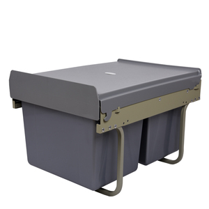 Plastic Kitchen Hidden Pull Out Waste Basket Bin for Sink Cabinet