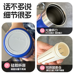 Just Love Life Insulated Water Bottle 800ml Large Capacity Stainless Steel Tumbler For Travel Outdoor Use - Product Image 3