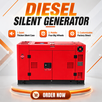 Générateur Diesel Mobile Super Silencieux sur Remorque 10kW 12kW 15kW 18kW 19kW 20kW 30KW 20kVA 30kVA 40kVA 50kVA 80kVA avec ATS