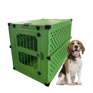 Sturdy Metal-Proof Collapsible Crate for Indoor Dog Housing