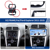 Meihua Vente en gros - Cadre de tableau de bord Android pour voiture de 12,3 pouces avec écran tactile et GPS intégré pour Ford Explorer 2011-2019
