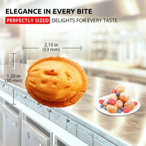 Christmas Hot Selling Snack Machine 2800pa Automatic Walnut <strong>Cake</strong> <strong>Maker</strong> 15pcs Gas Mini Nut Waffle Bread Baking Machine - Product Image 4