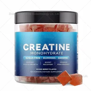 Le gommose Pre-allenamento Private label e la creatina monoidrato migliorano gli integratori per l'allenamento riducono lo stress gummies vegan