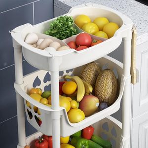Modern 5-Layer Plastic Kids Toy <b>Storage</b> <b>Rack</b> Wheels Stackable Eco-Friendly <b>Kitchen</b> Organizer Shelf for Children's Playthings - Product Image 2