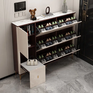Big Nordic Living Room <b>Shoe</b> <b>Racks</b> Entrance Hallway Cabinet <b>Large</b> Capacity Partition Storage Tipping <b>Shoe</b> Cabinet Modern - Product Image 2