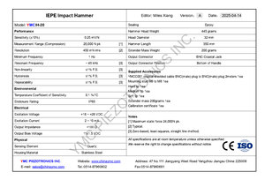 Marteau à impulsion passionnant modal de <span class=keywords><strong>test</strong></span> modal 20000N YMCIH-20 de marteau modal - Product Image 5