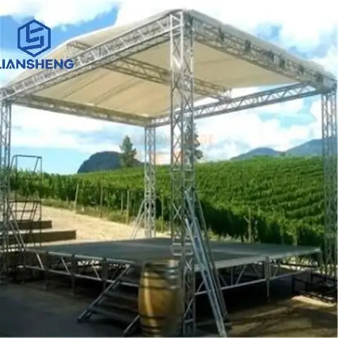 Diskon peralatan acara kanopi konser aluminium sistem rangka Platform panggung atap tugas berat untuk Diskon