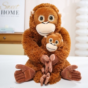 Peluche Gorilla Super Morbido con Imbottitura in Cotone PP, Design <span class=keywords><strong>Scimmia</strong></span> a <span class=keywords><strong>Braccia</strong></span> <span class=keywords><strong>Lunghe</strong></span>, Ideale come Regalo e Decorazione per la Cameretta dei Bambini - Product Image 4