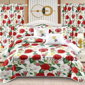 Ensemble de draps de <span class=keywords><strong>lit</strong></span> 3 pièces personnalisé <span class=keywords><strong>en</strong></span> usine <span class=keywords><strong>drap</strong></span> <span class=keywords><strong>plat</strong></span> King Size avec taies d'oreiller ensemble de literie imprimé floral à prix bon marché - Product Image 5