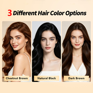 Shampoo Colorante per Capelli alle Erbe 500ml, Colore Marrone Scuro, Copre al 100% i Capelli Bianchi, Lunga Durata, con Olio di Argan e Pettine, Vendita all'Ingrosso - Product Image 4