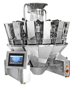 Báscula de combinación automática eléctrica de 14 cabezales, báscula de pesaje automática multicabezal para envasado de alimentos y bebidas, Material de madera PLC - Product Image 1