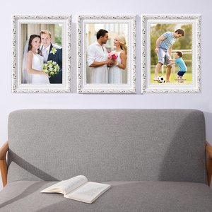 Taille et couleur personnalisées délicates Style européen cadre <span class=keywords><strong>photo</strong></span> en bois massif doré argenté cadres suspendus d'art décoratif debout - Product Image 2