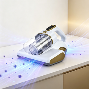 Aspirateur anti-acariens portable 14KPa à forte aspiration avec moteur à brosse et UV pour le nettoyage des matelas et des tissus de literie - Product Image 1