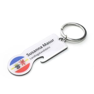 Porte-clés Salon de Beauté Ongles, Cadeau pour Client France, Porte-clés Carte de Visite 1 Euro - Product Image 4