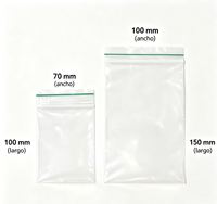 Kantong Plastik HDPE Kecil Transparan Segel Otomatis Mini Ziplock, Kantong Zip Lock Ukuran Kustom, Kantong Zipper Tunggal Bercetak