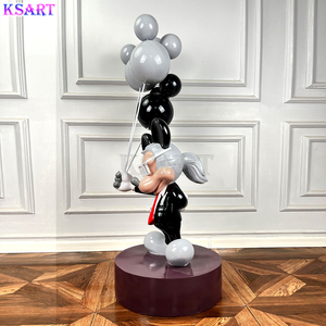 Minnie Résine prend le ballon Mickey <span class=keywords><strong>Mou</strong></span> art dessin animé créatif Speelgoed animé Hêtre - Product Image 6