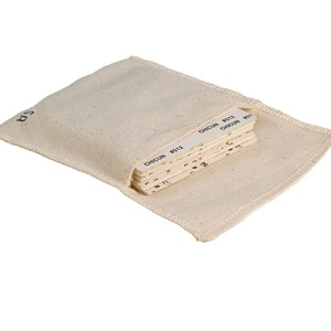 Pochette cadeau en velours de coton biologique certifié GOTS, qualité OEM, avec logo personnalisé imprimé, pour bijoux, chaussures ou sacs à main - Product Image 1