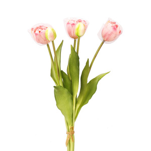 Soft Vinyl Tulip <b>Artificial</b> Flowers High Simulation Wedding Decoration <b>Bouquet</b> Multi Layered Petal Home Decor - Product Image 4