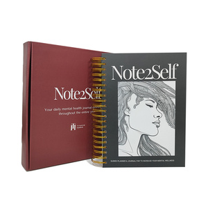 Biểu tượng tùy chỉnh A5 màu Hồng Xoắn Ốc hàng tuần hàng tháng biểu hiện mục tiêu Nhật Ký Tạp Chí kế hoạch chương trình nghị sự máy tính xách tay - Product Image 1