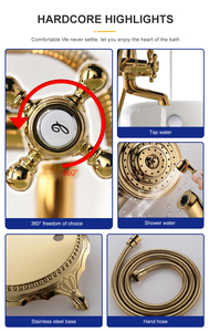 ก๊อกอ่าง<span class=keywords><strong>อาบ</strong></span>น้ำแบบยืนทำจากทองเหลืองหรูหราติดตั้งที่พื้นก๊อกน้ำอ่าง<span class=keywords><strong>อาบ</strong></span>น้ำแบบยืน - Product Image 4